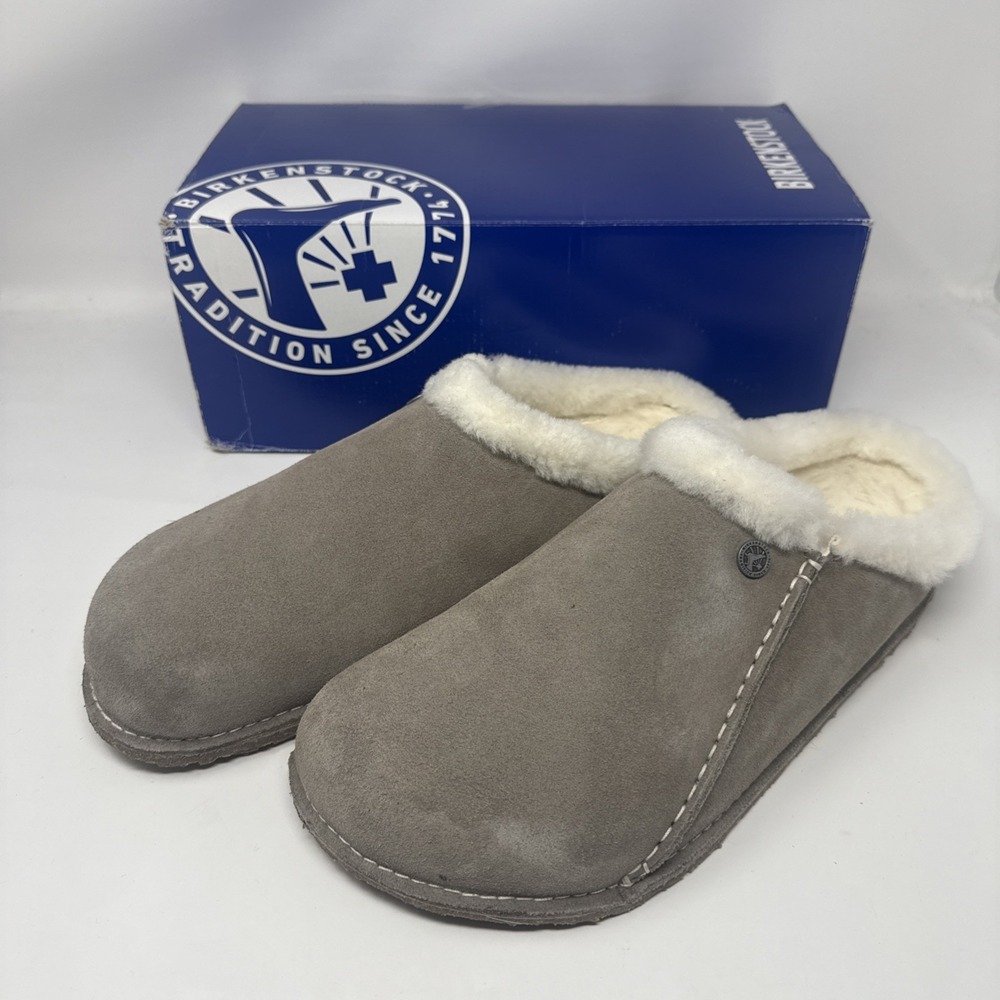 BIRKENSTOCK Zermatt Premium Slipper Men's Size US 13 Stone Coin